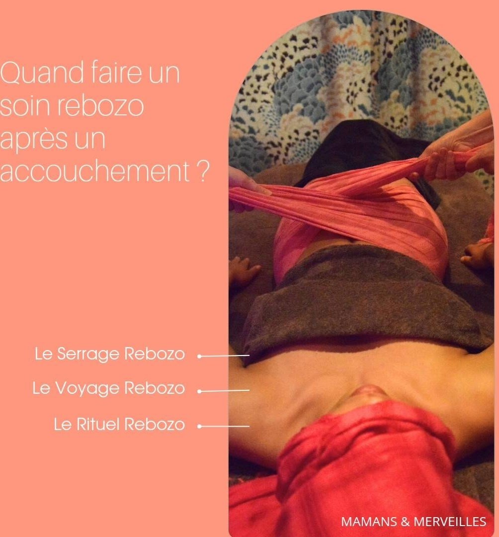 Illustration des soins rebozo pour jeunes mamans
