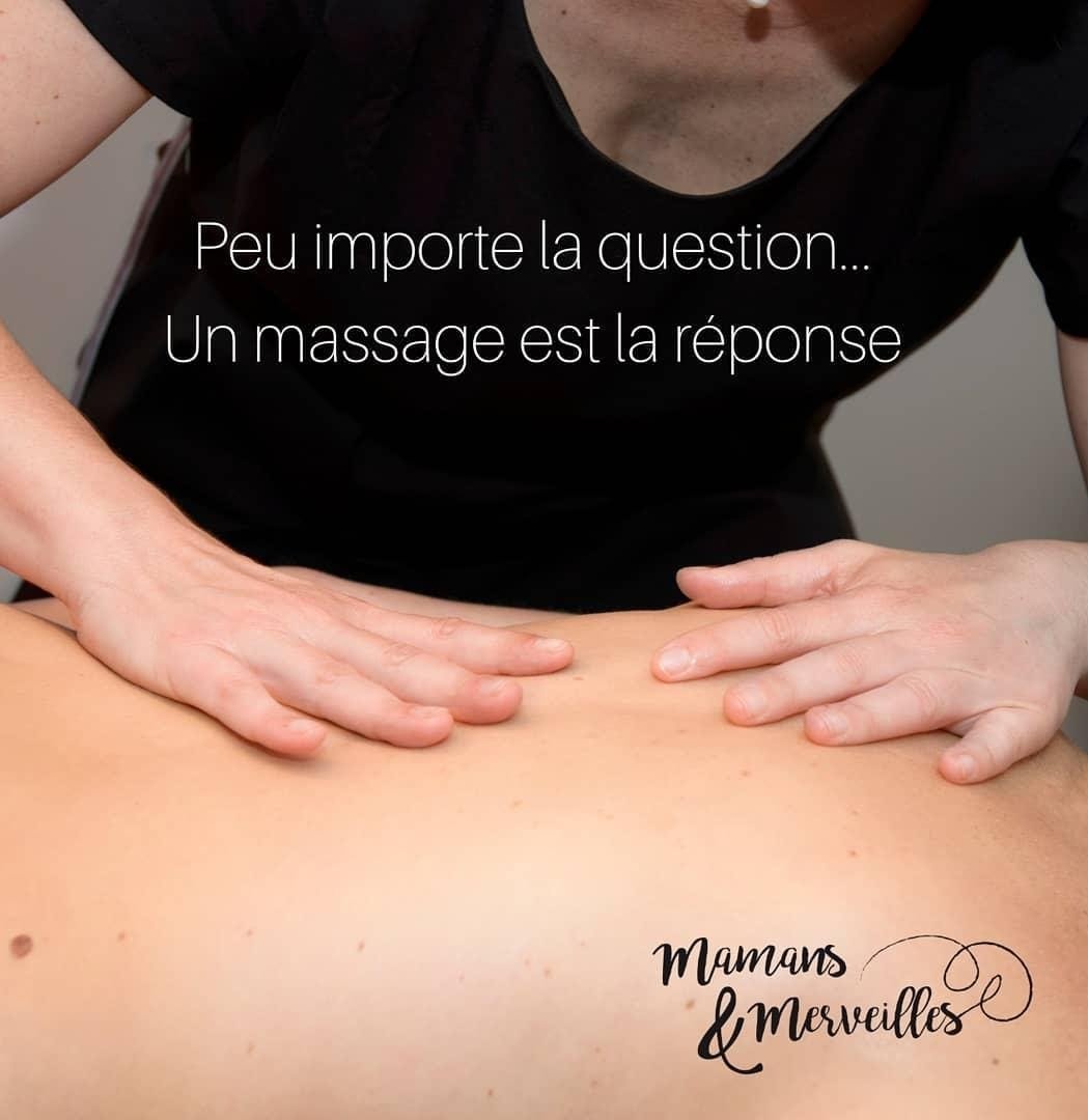 photo d'un massage post-natal