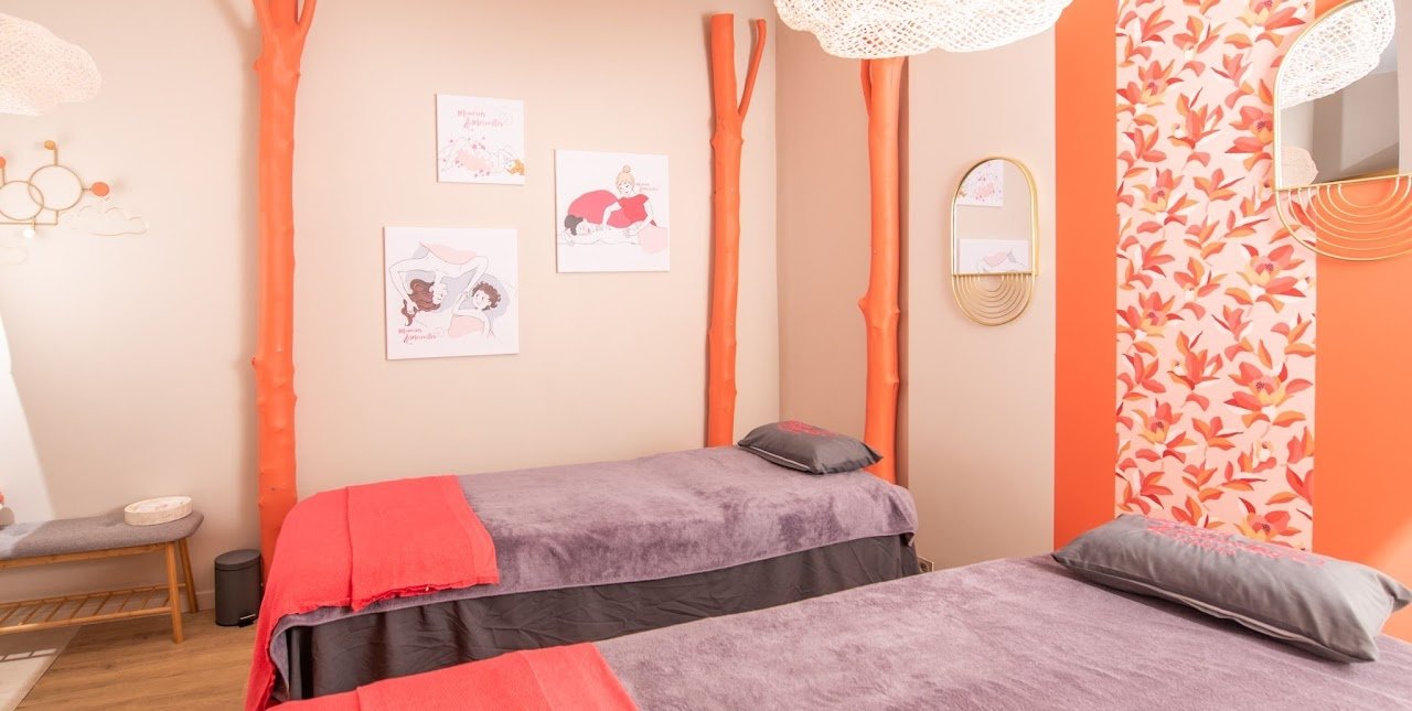 Photo d'une cabine pour les massages en duo dans Paris 12