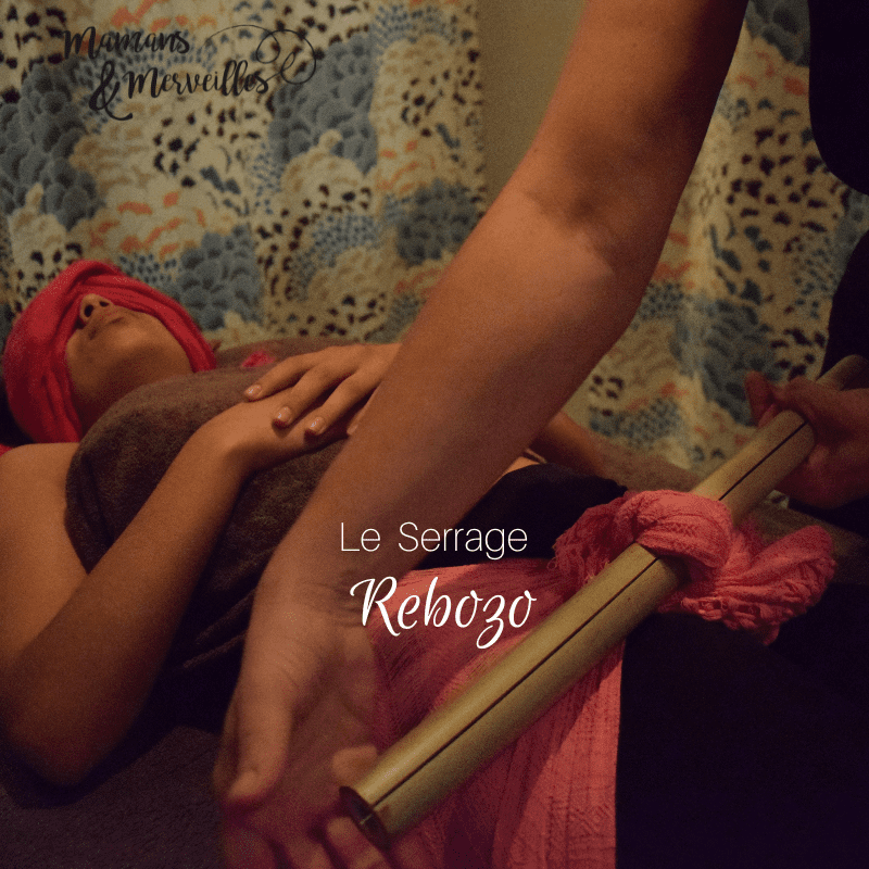 Illustration du soin Serrage Rebozo chez Mamans & Merveilles